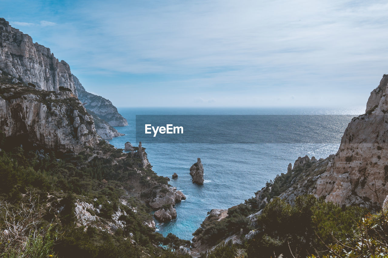 Scenic view of sea against sky