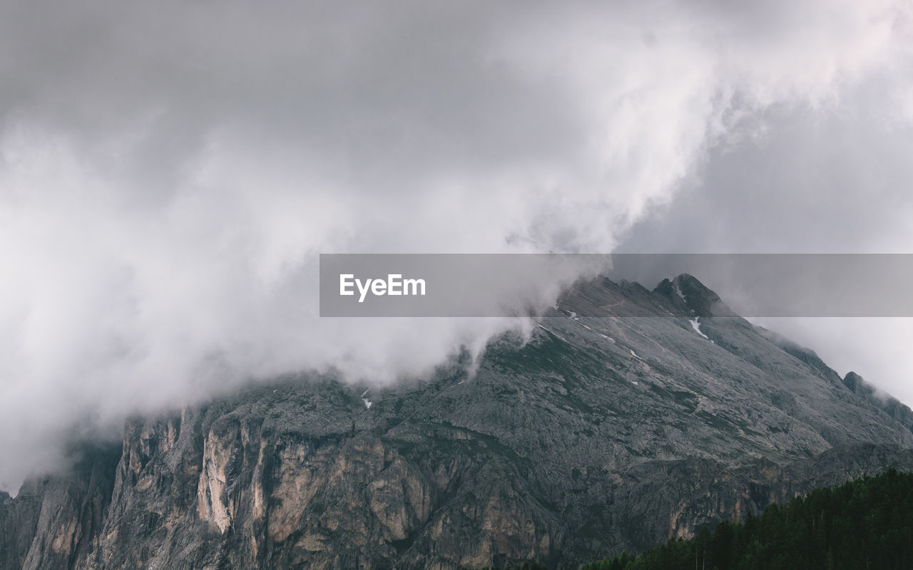 Storm clouds in the mountains 