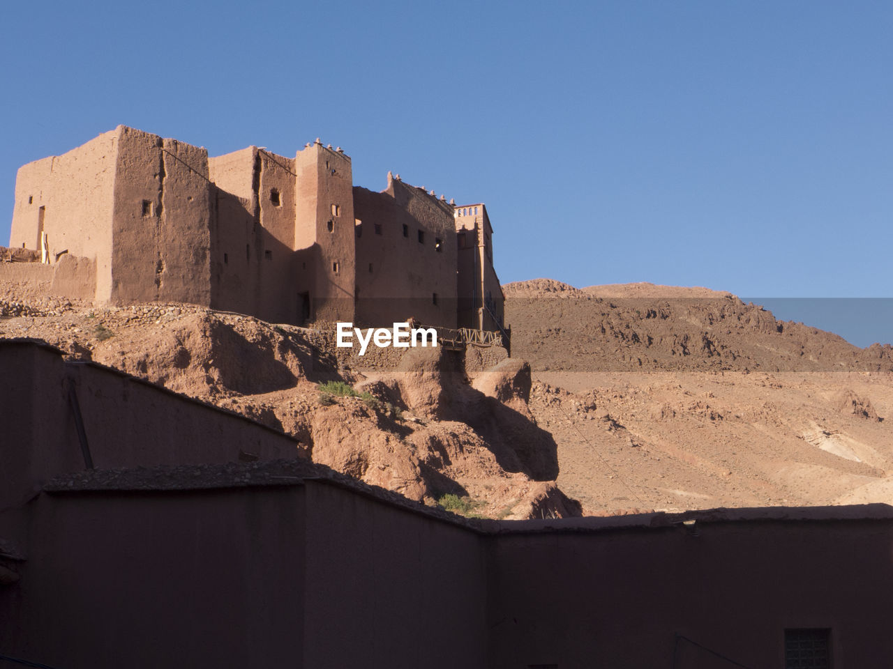 Boumalne in the dades valley at the dades river in the southern atlas mountains of morocco