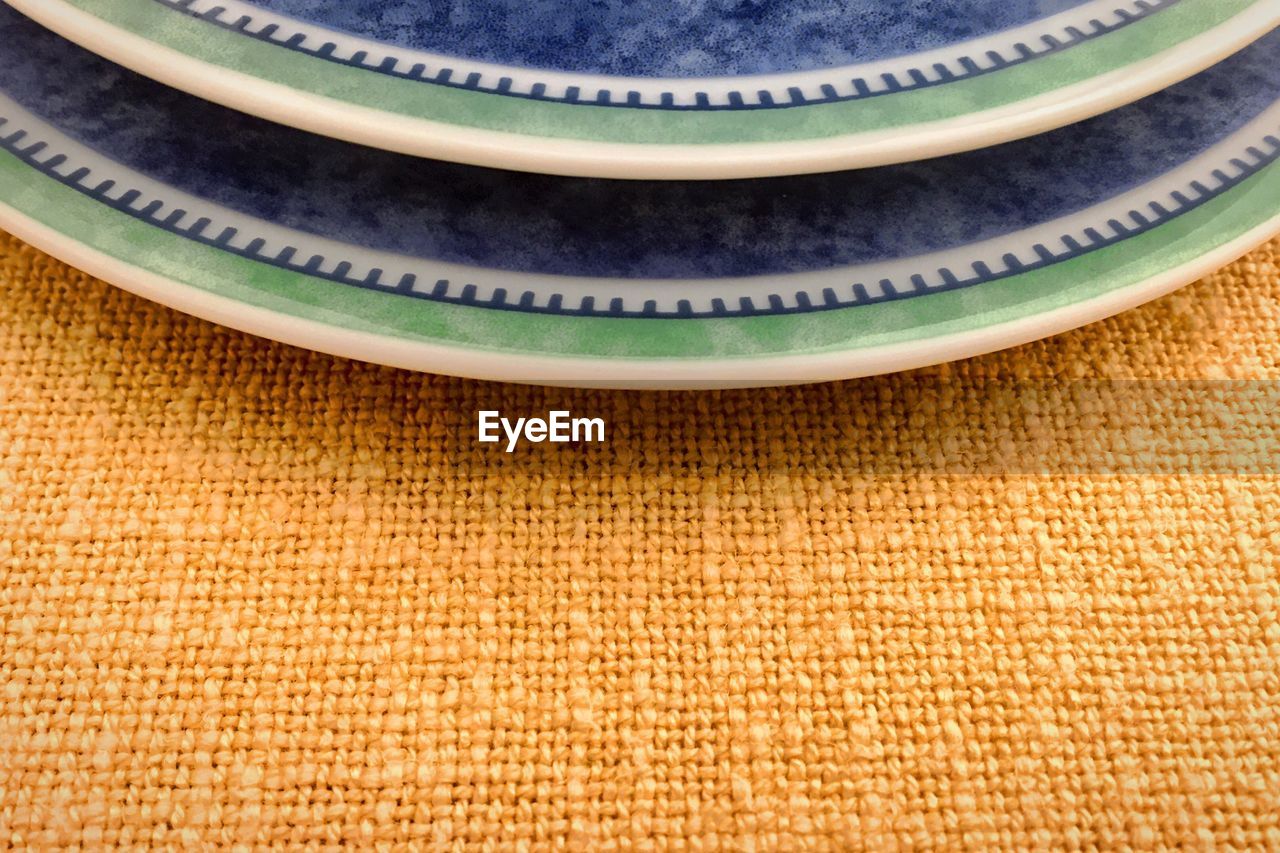 Close-up of cropped plates