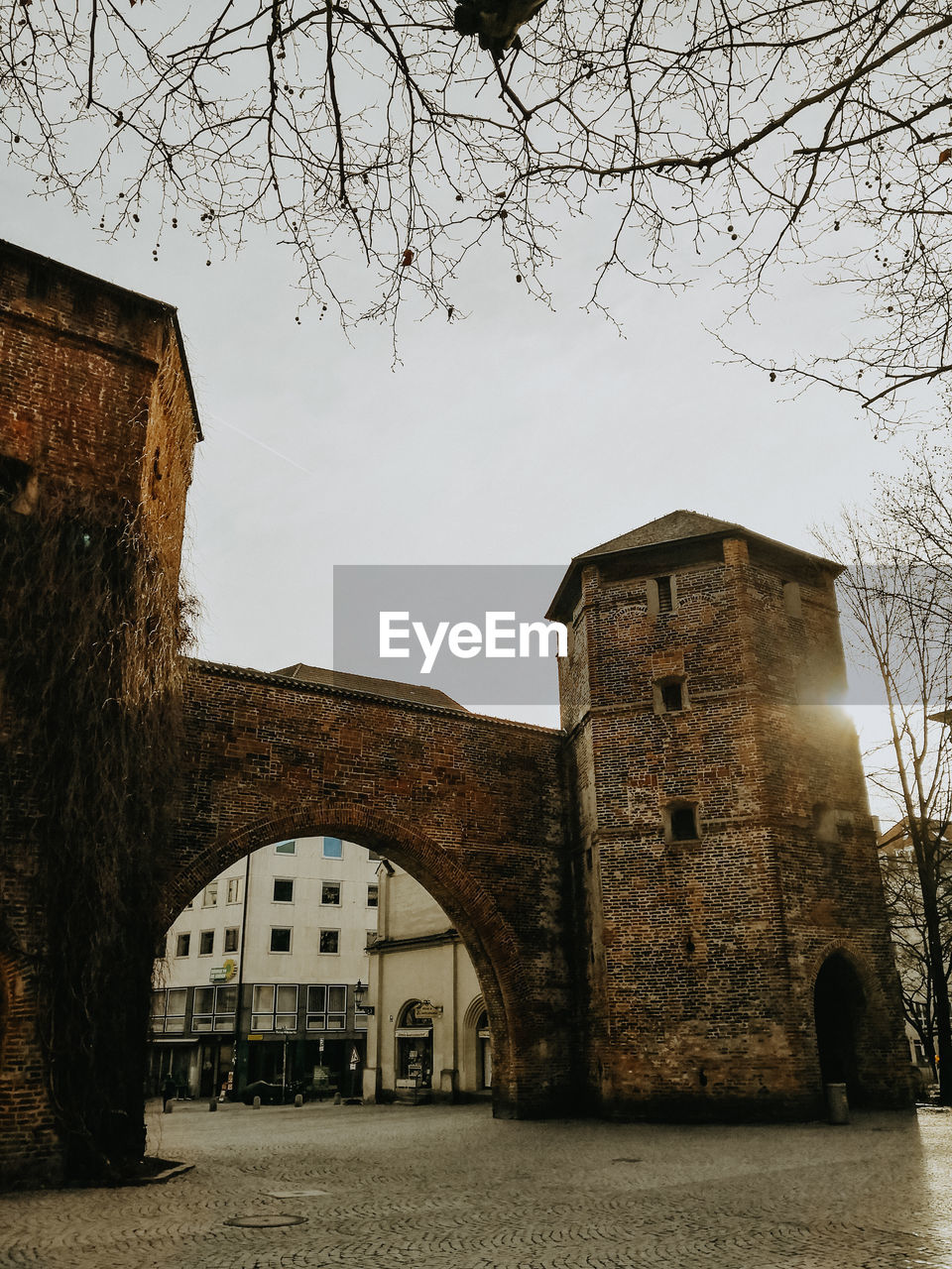 Low angle view of historic building against sky sendlinger tor