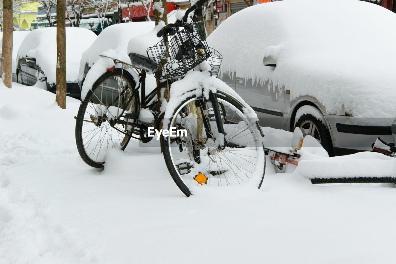 BICYCLE ON SNOW