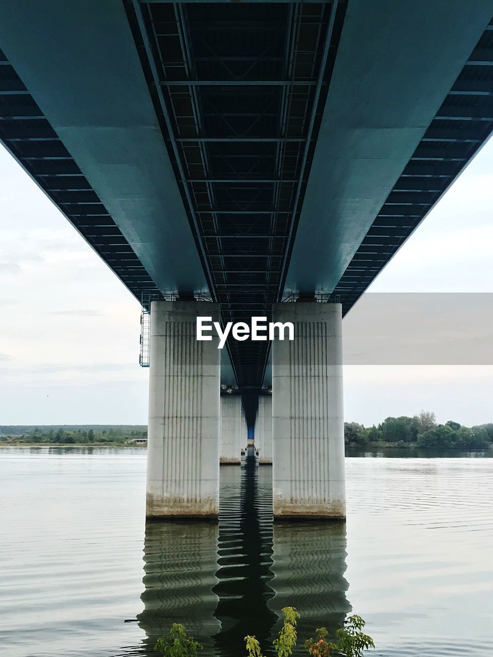 Bridge over river against sky