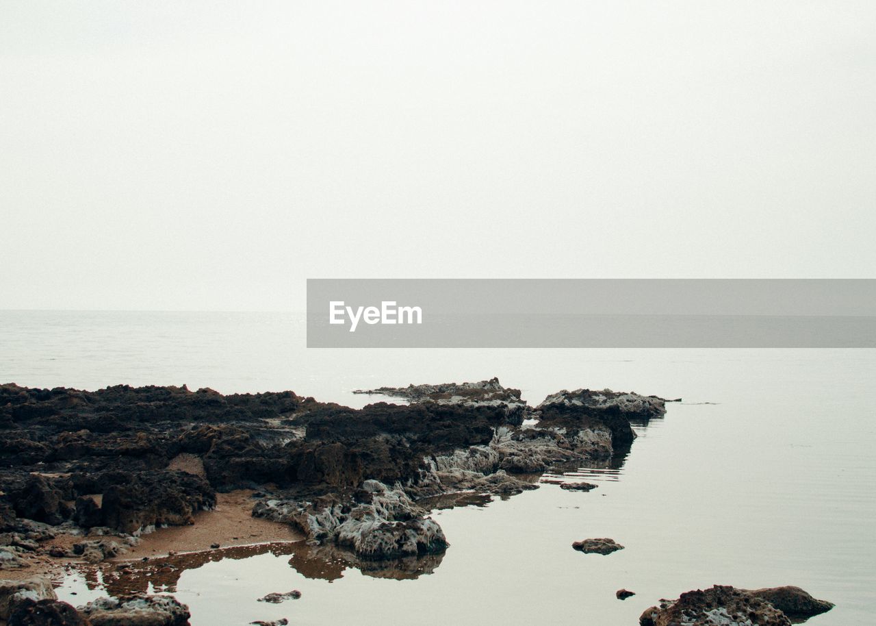 Eroded rocks at seaside