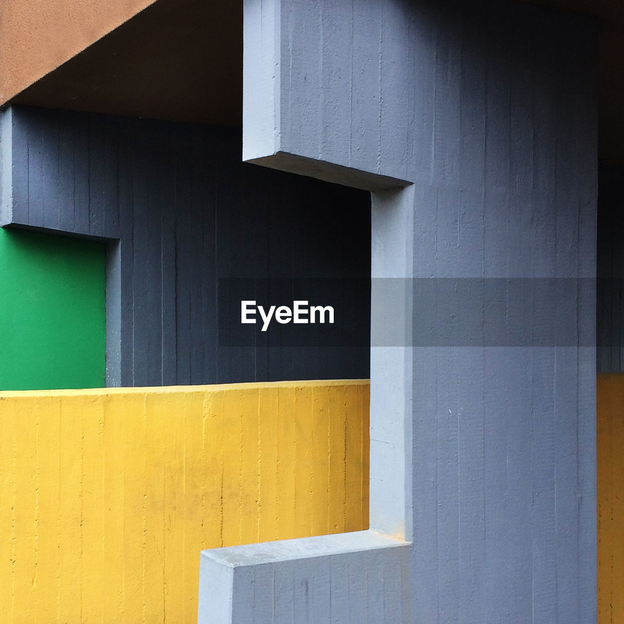 Colorful walls of building