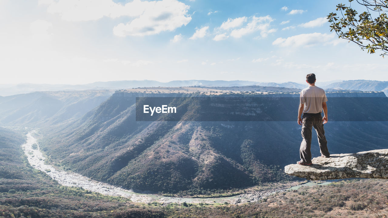 Man standing on mountain