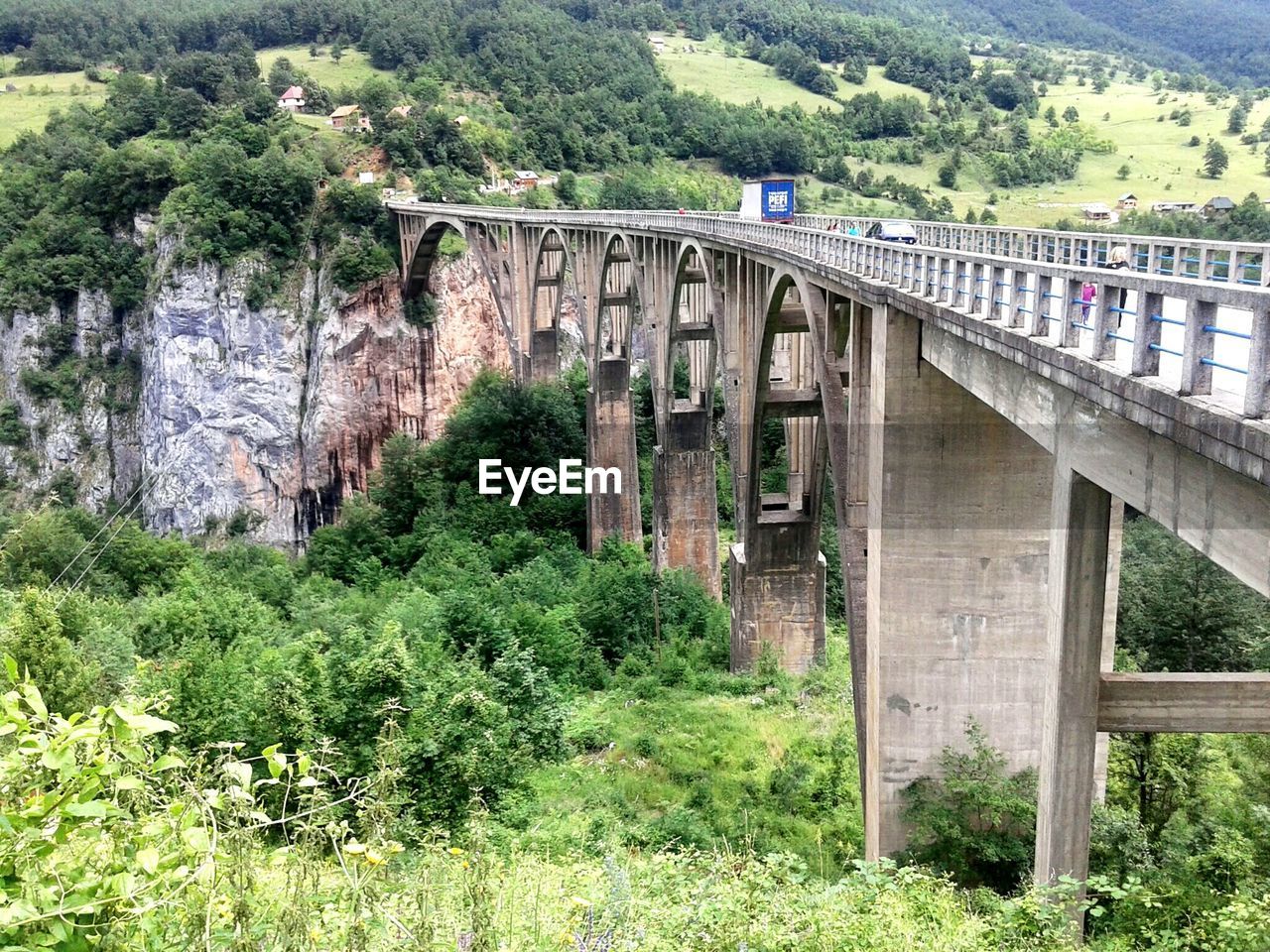 The tara bridge in montenegro