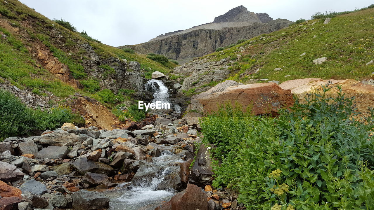 STREAM FLOWING THROUGH ROCKS