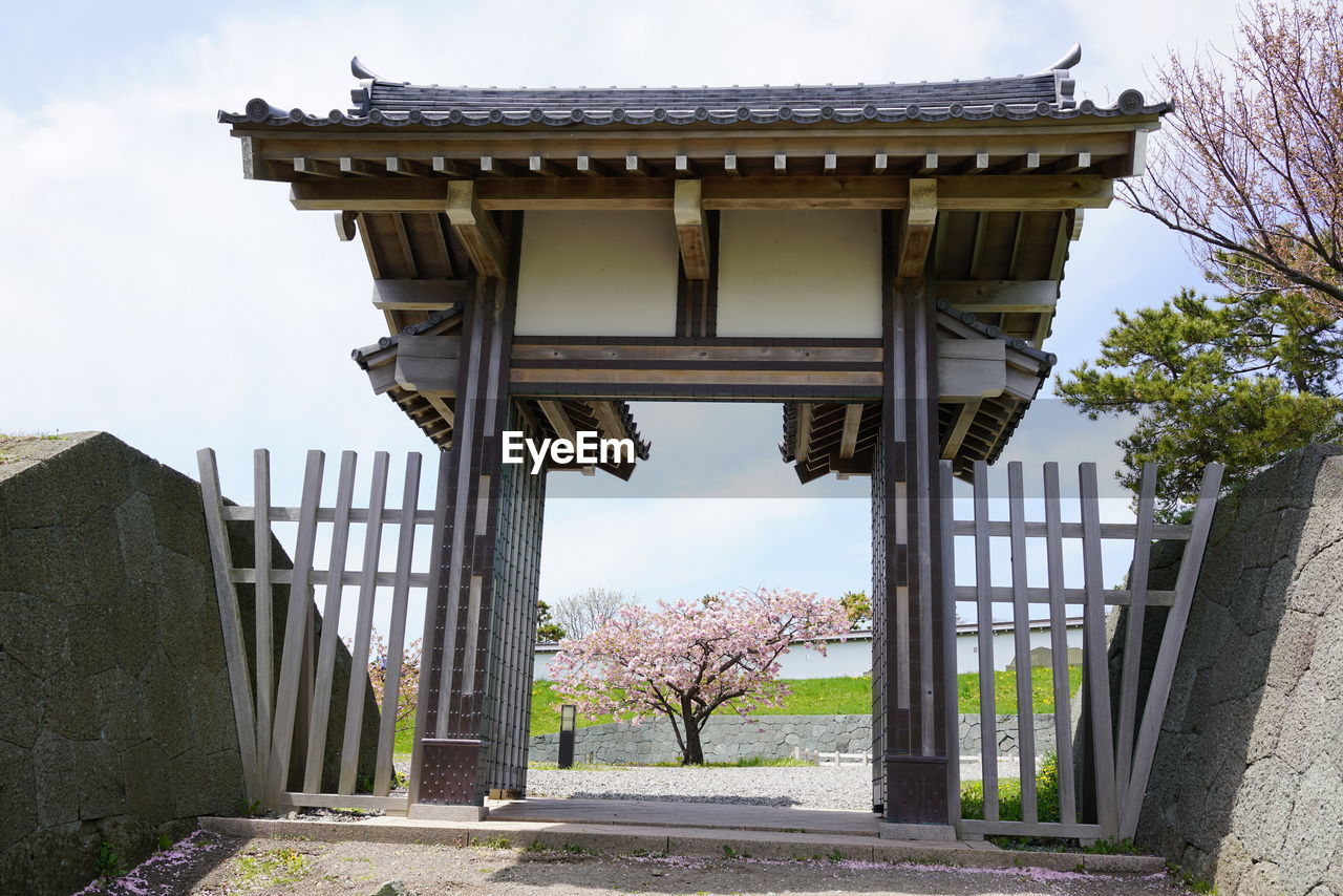 Exterior of traditional building against sky