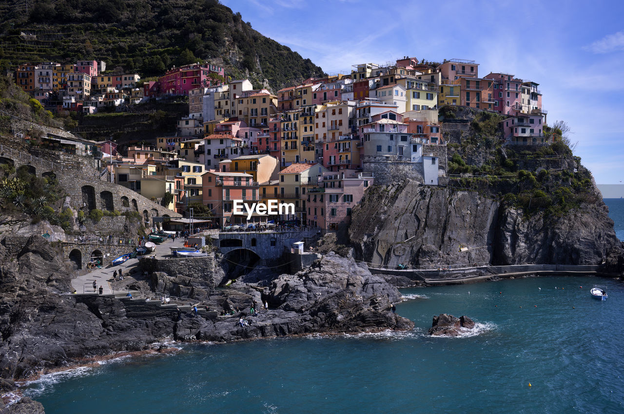buildings by sea