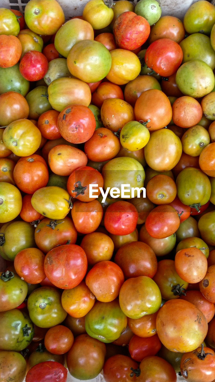Full frame shot of tomatos