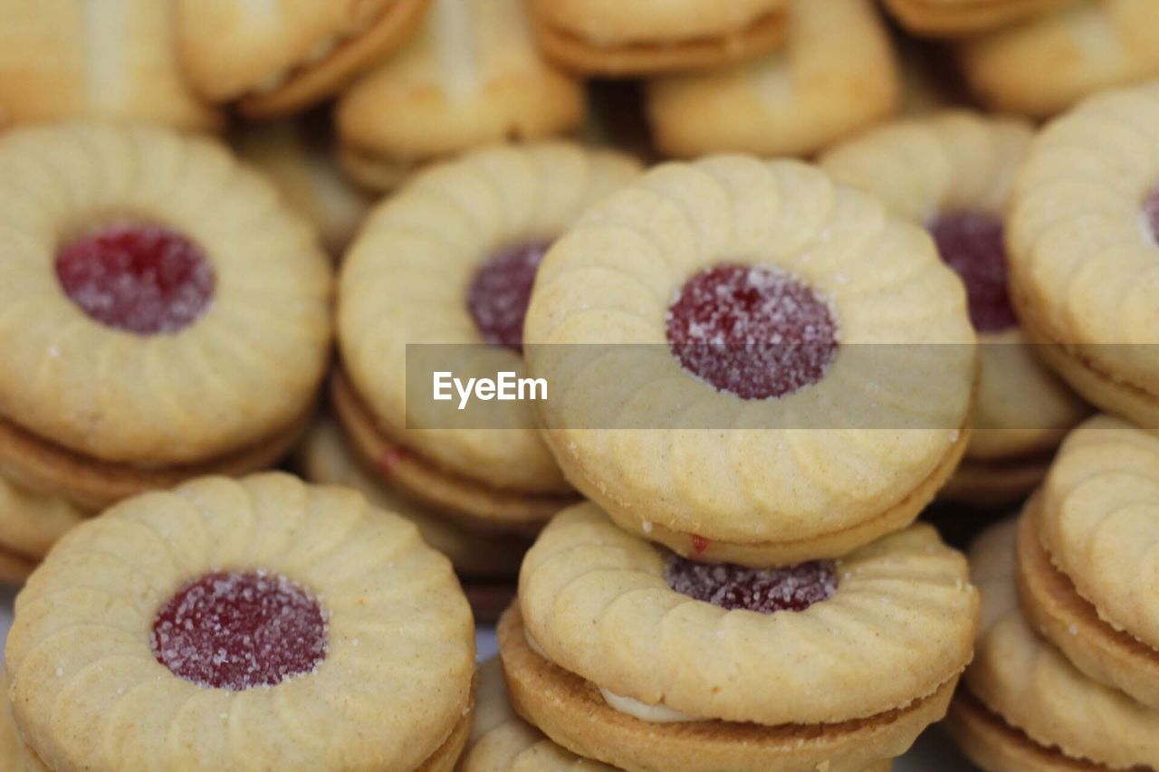 Full frame shot of cookies