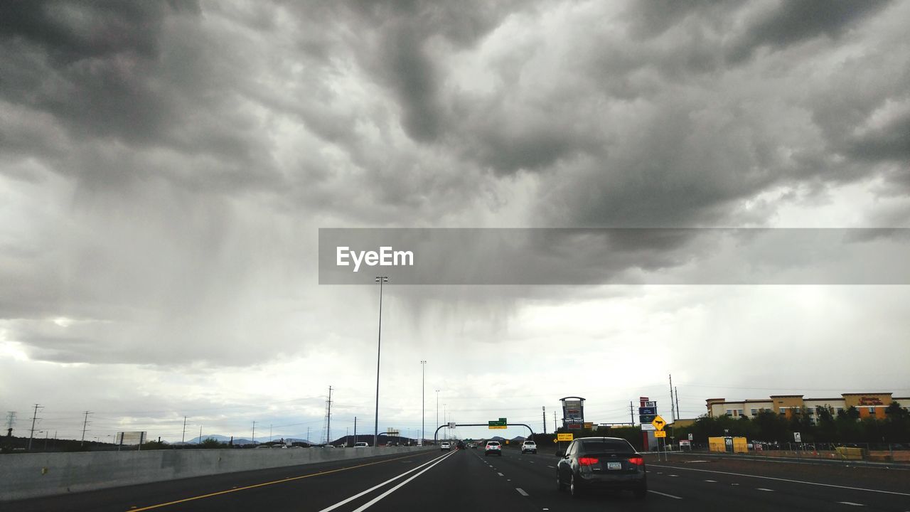 Road passing through highway