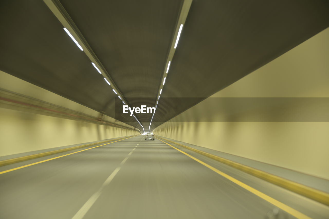 VIEW OF EMPTY TUNNEL
