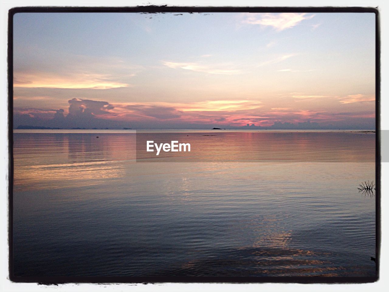 Seascape at sunset