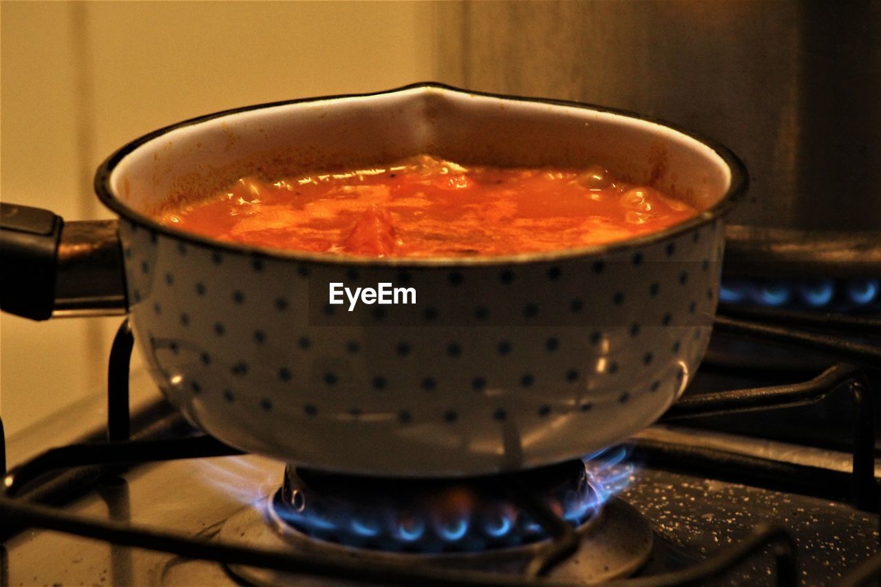 CLOSE-UP OF TEA IN KITCHEN