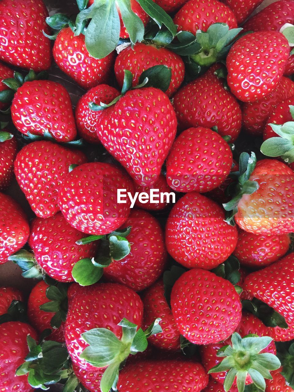 Full frame shot of strawberries