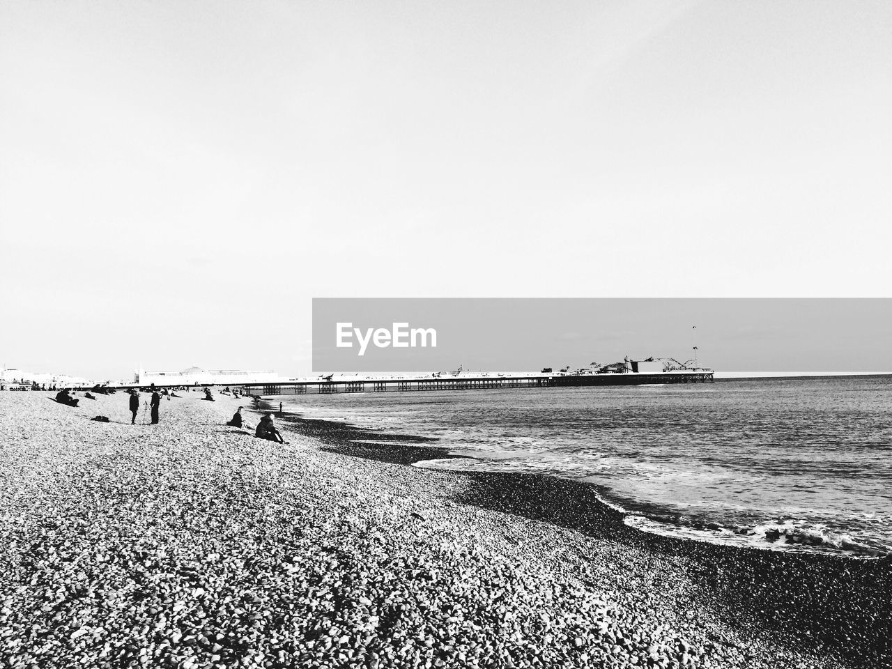 View of tourists on beach