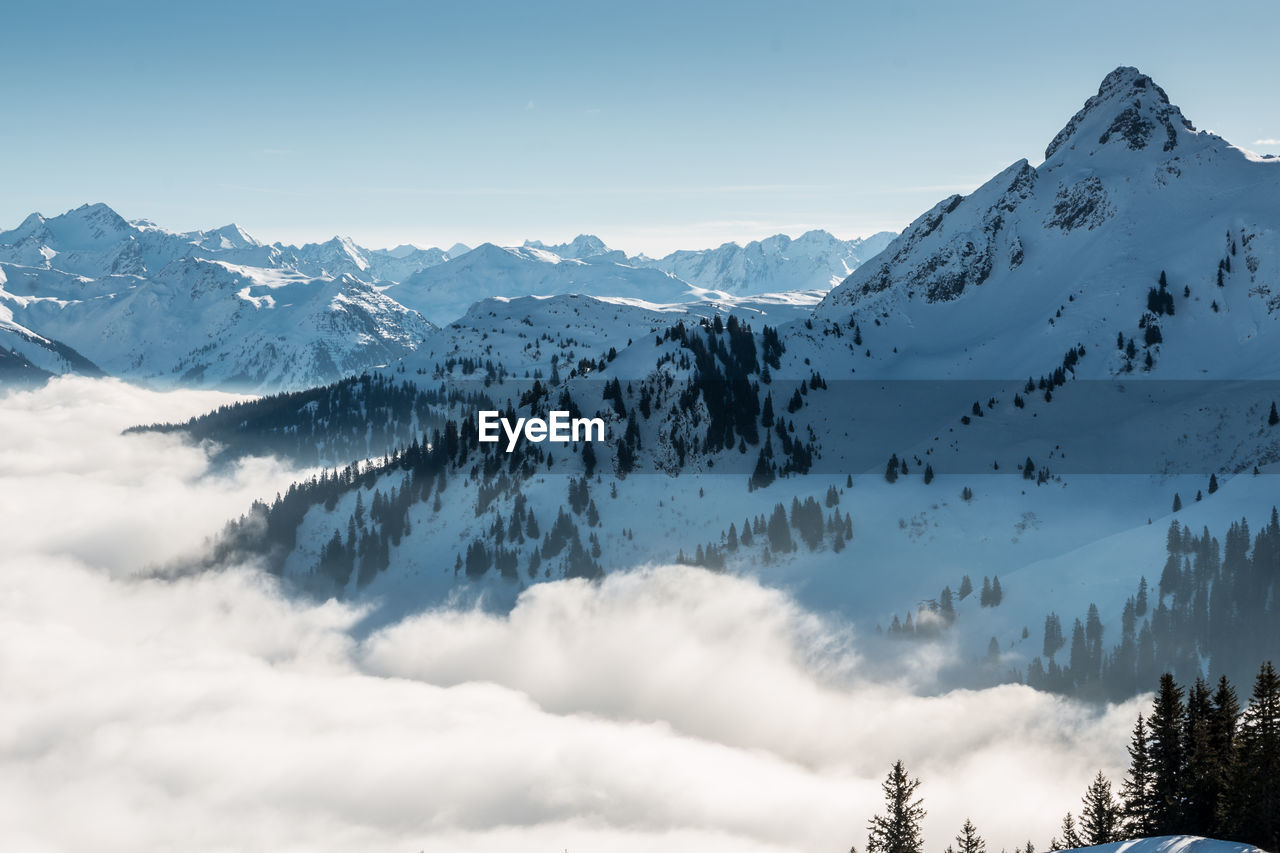 SNOWCAPPED MOUNTAINS AGAINST SKY