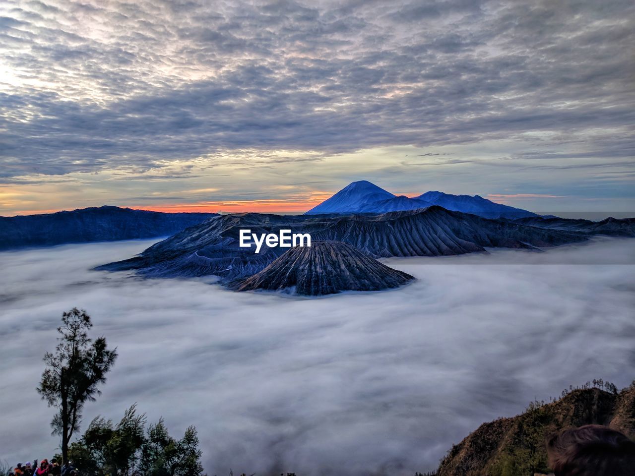 mountain, volcano, sky, landscape, cloud, beauty in nature, scenics - nature, environment, nature, wilderness, travel destinations, land, travel, volcanic landscape, tree, geology, no people, mountain peak, plant, non-urban scene, volcanic crater, outdoors, tourism, sunset, tranquility, tranquil scene, fog, active volcano, dawn, snow, twilight, mountain range, water, stratovolcano, idyllic