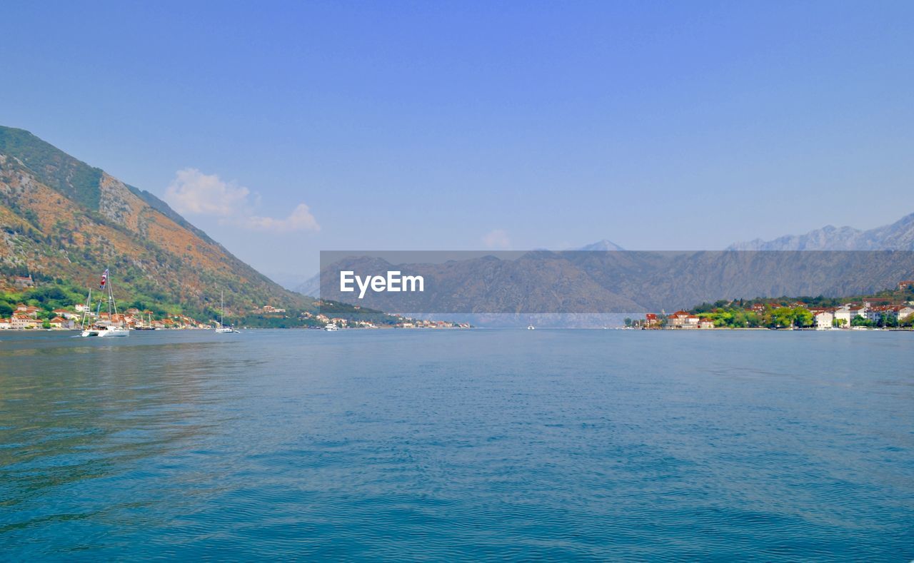 Boat trip at the bay of kotor, montenegro