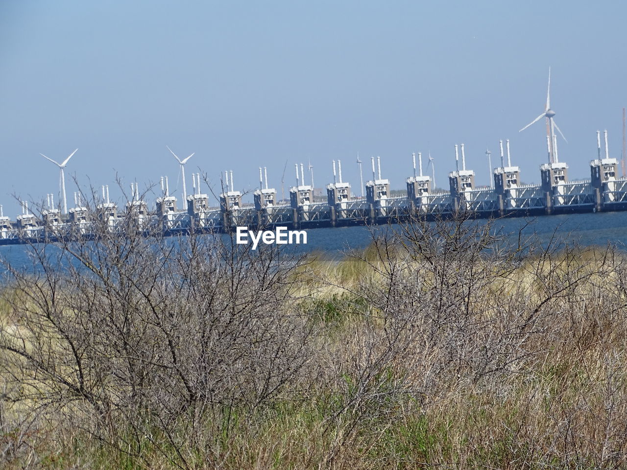 Dutch dam oosterscheldekering. 