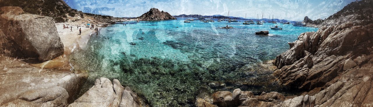 Panoramic view of beach