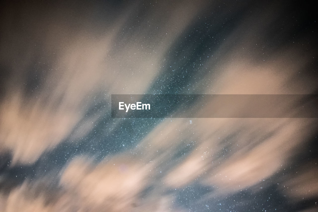 Full frame shot of sky at night
