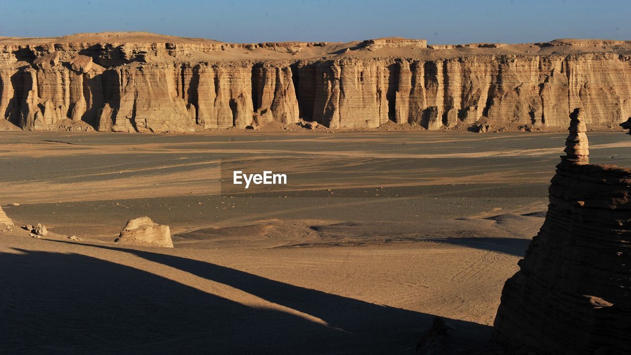 Rock formations in a desert