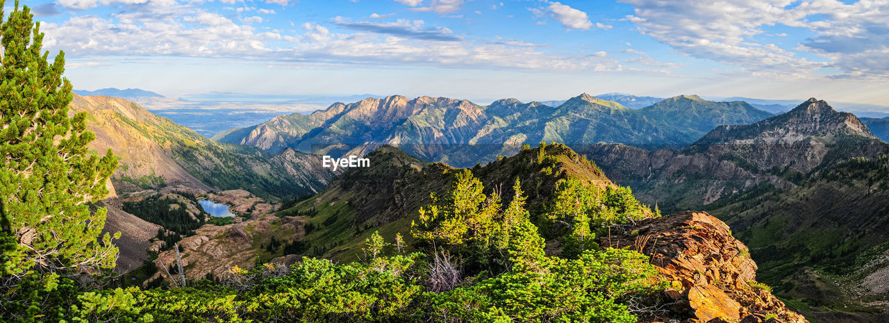 Lake blanche overlooking salt lake city, utah