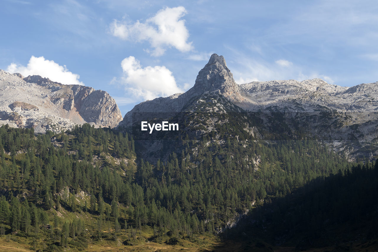 Schottmalhorn mountain at funtensee, kärlingerhaus, berchtesgaden national park in autumn