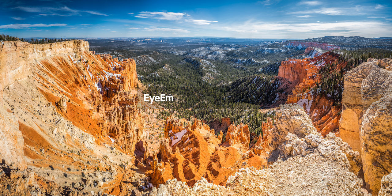 Bryce canyon national park, Utah, USA Cloudy Nature Panorama Utah Beauty In Nature Bryce Canyon National Park Canyon Cliff Day Forest Valley