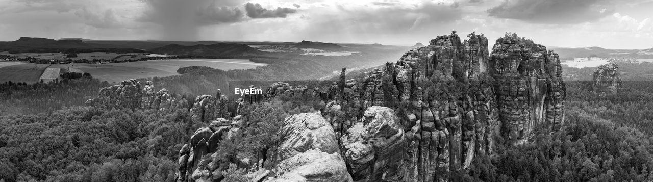 Panoramic view of landscape against sky