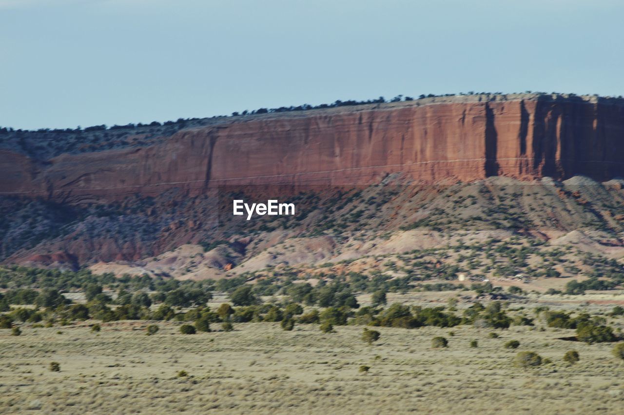 ROCK FORMATIONS AGAINST SKY