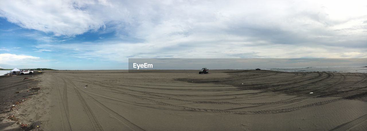 Scenic view of desert against sky