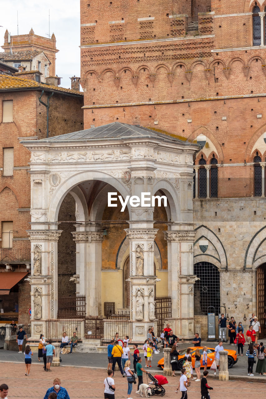 Wonderful piazza del campo in siena, tuscany, italy