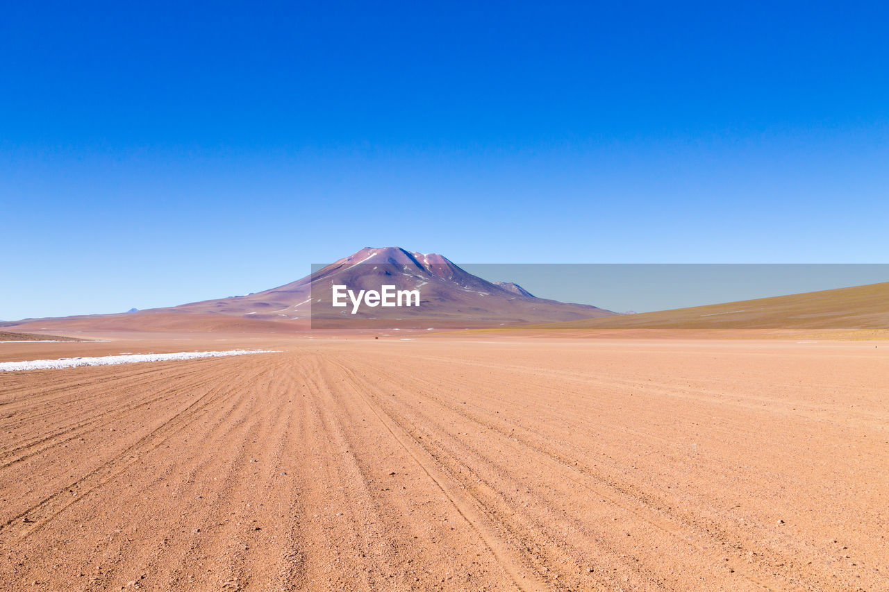 SCENIC VIEW OF DESERT AGAINST CLEAR SKY