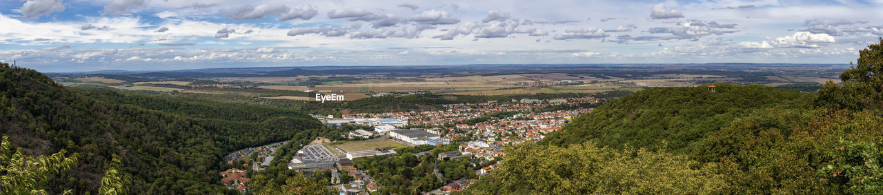 The town thale in the harz region of germany 