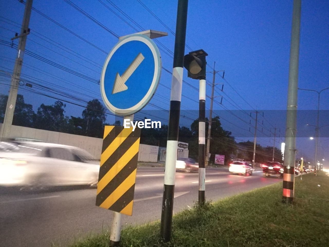 ROAD SIGN ON STREET