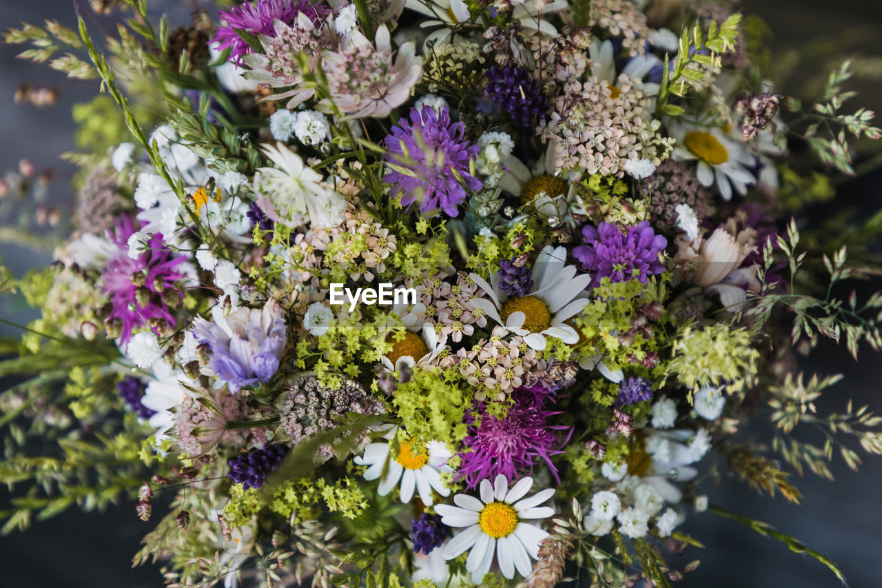 Beautiful flower bouquet made from hand picked flower from a meadow