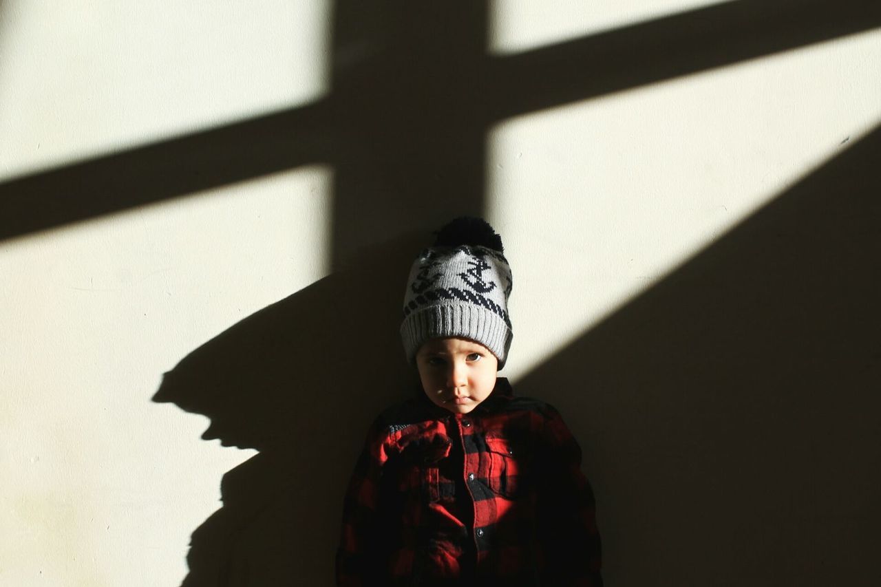 Close-up portrait of boy