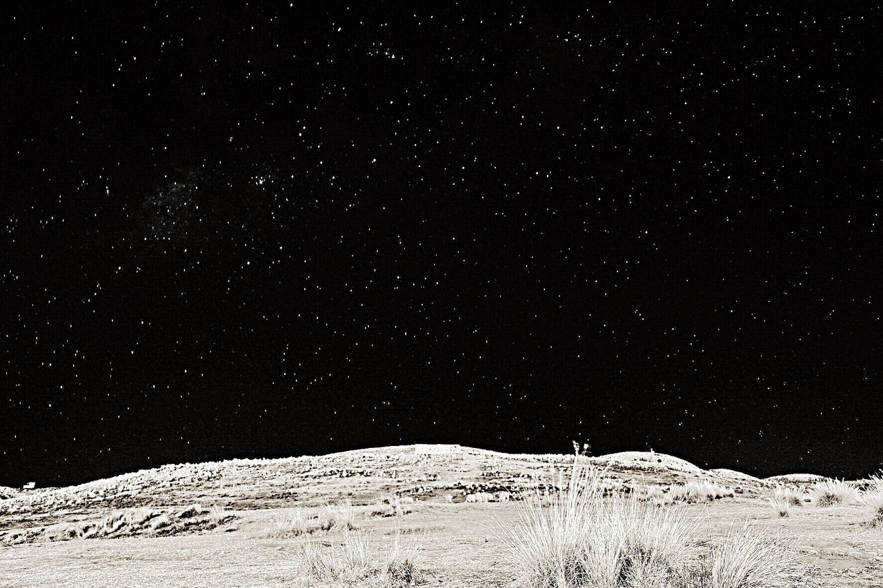 Low angle view of star field at night