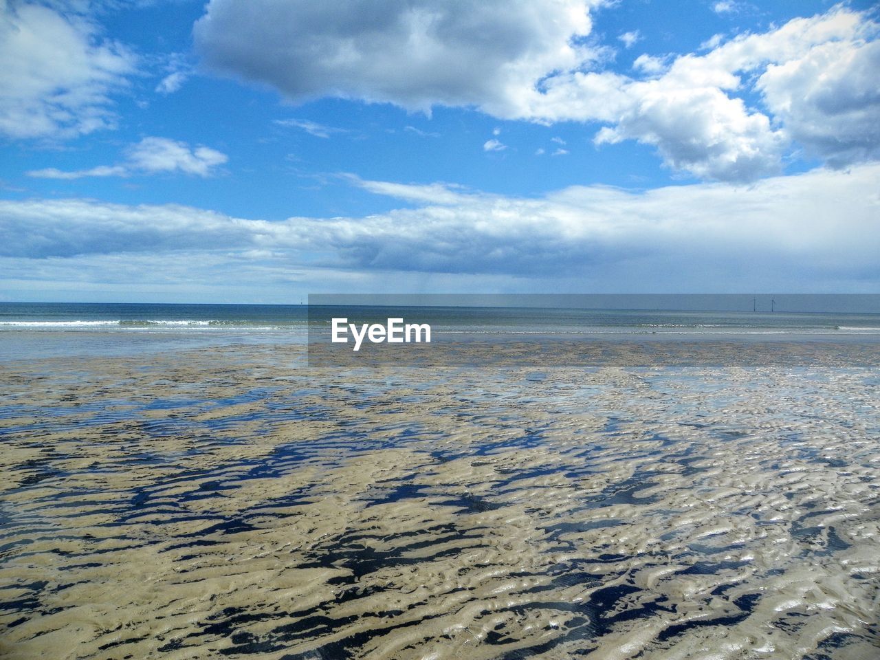 Scenic view of beach and sea