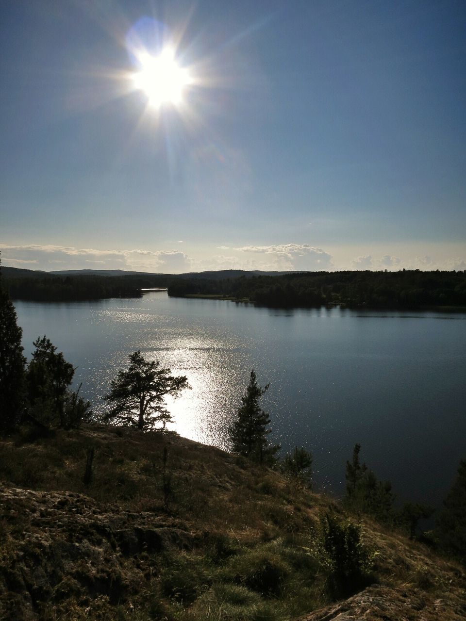 SUNSET OVER LAKE