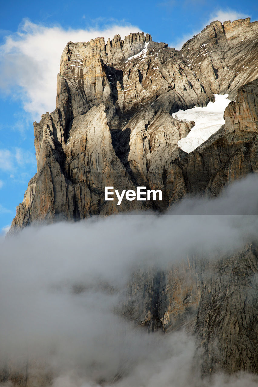 View of rock formations