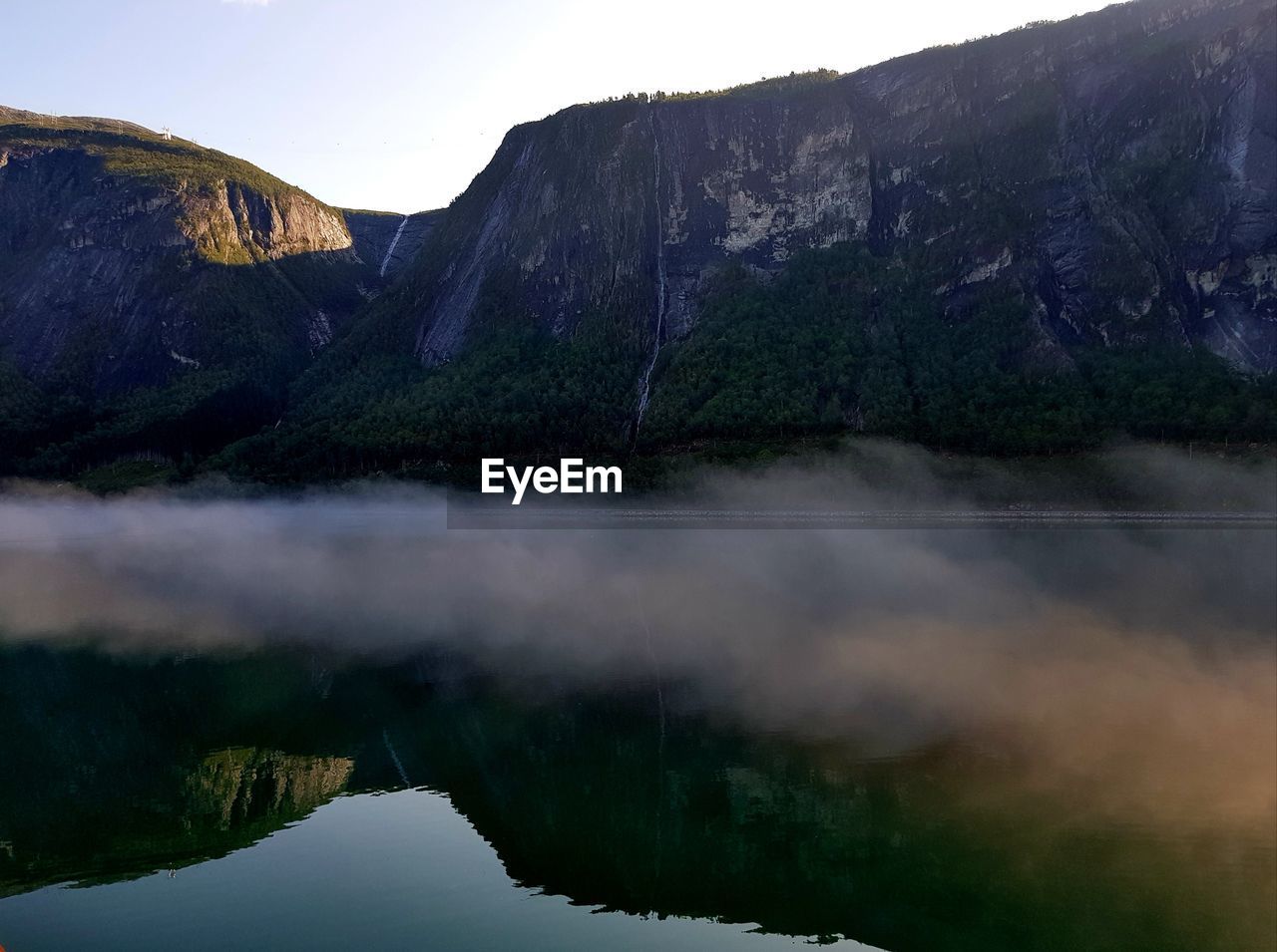 REFLECTION OF MOUNTAIN IN LAKE