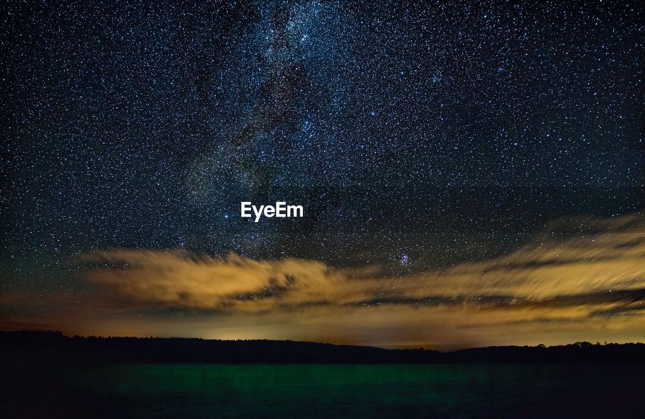 SCENIC VIEW OF STAR FIELD AGAINST SKY
