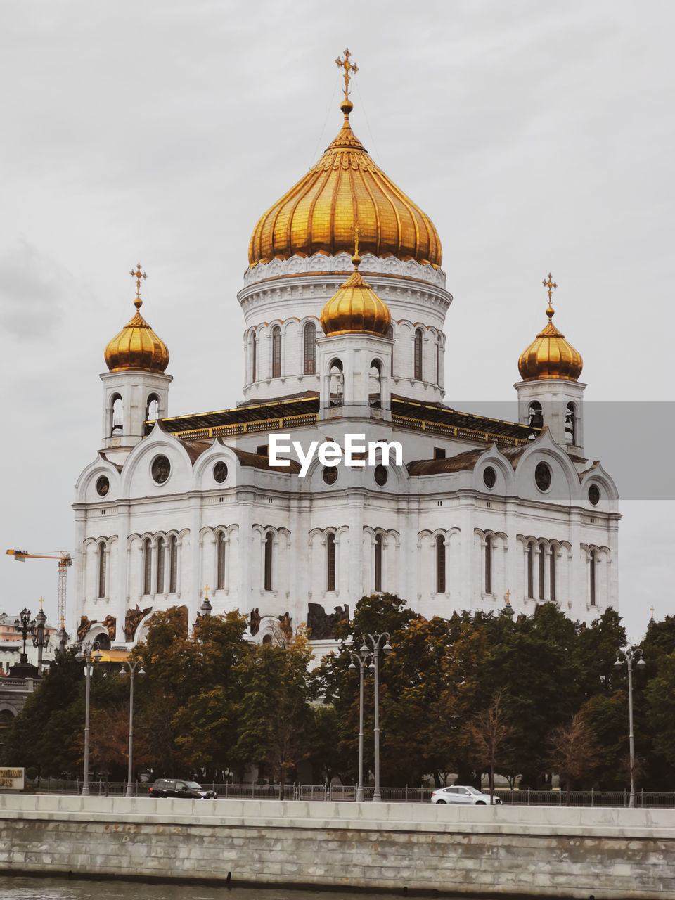 View on the cathedral of christ the savior in moscow