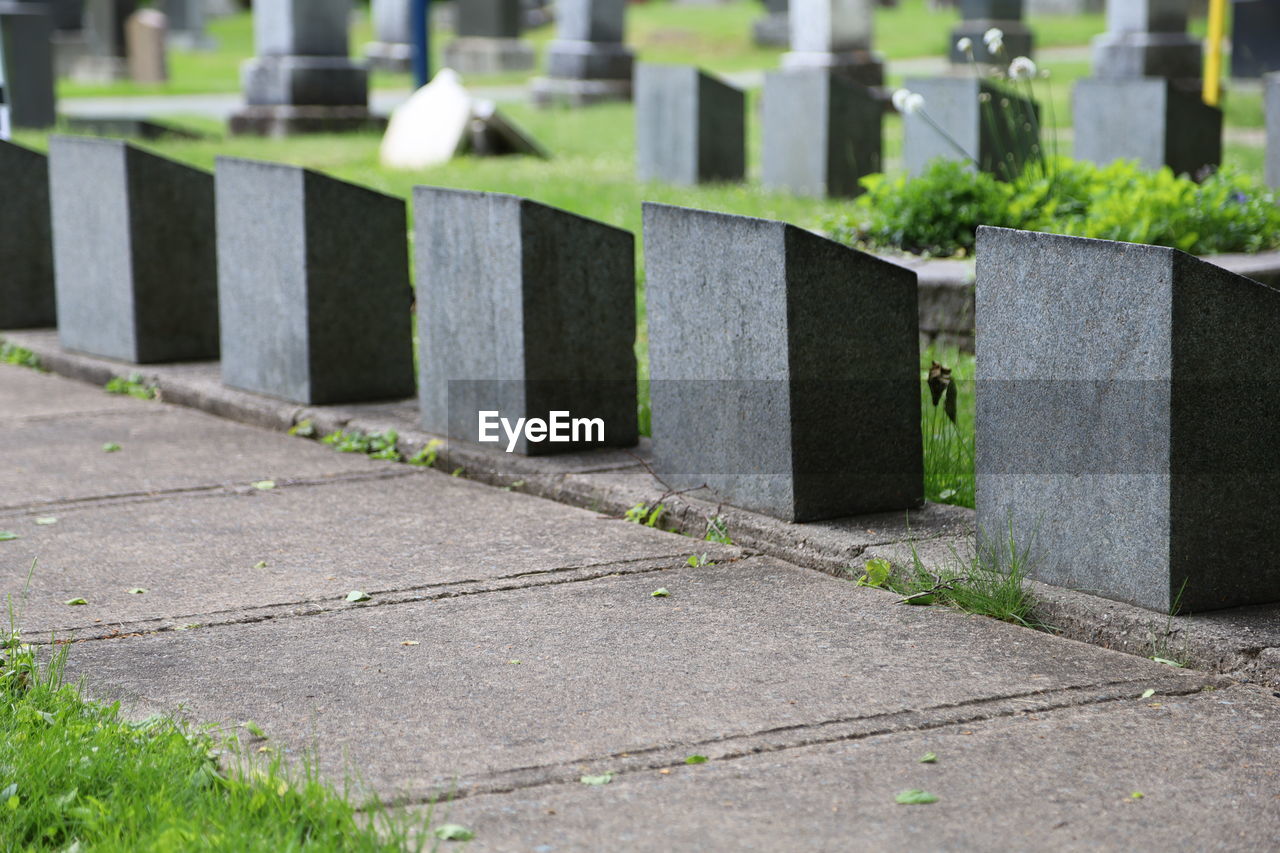 View of cemetery