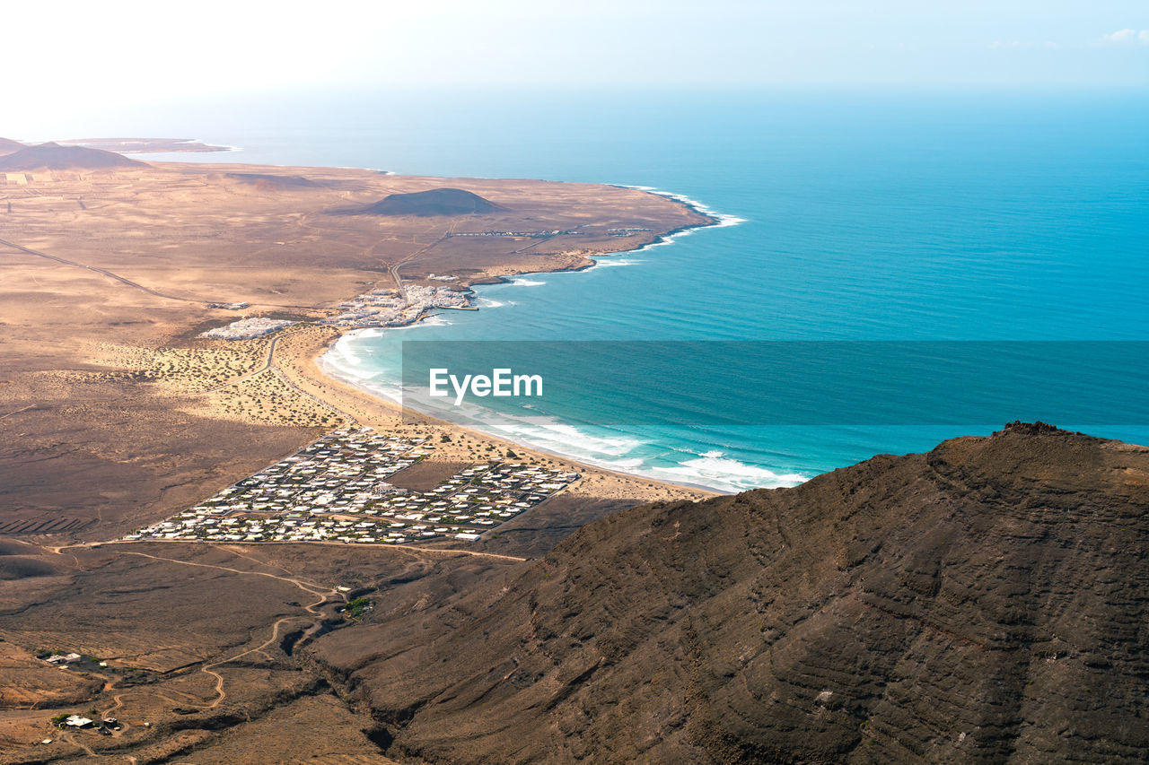 HIGH ANGLE VIEW OF SEA SHORE